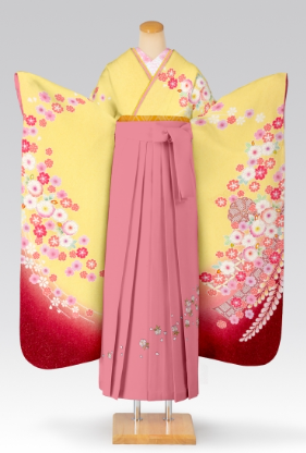 古典柄パステルカラー卒業袴