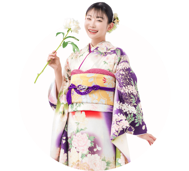 振袖を着た女性