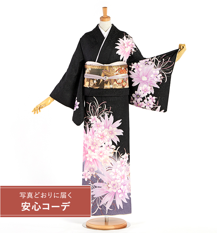 【写真どおりに届く安心コーデ】訪問着レンタル　訪問着Lサイズ　洋花