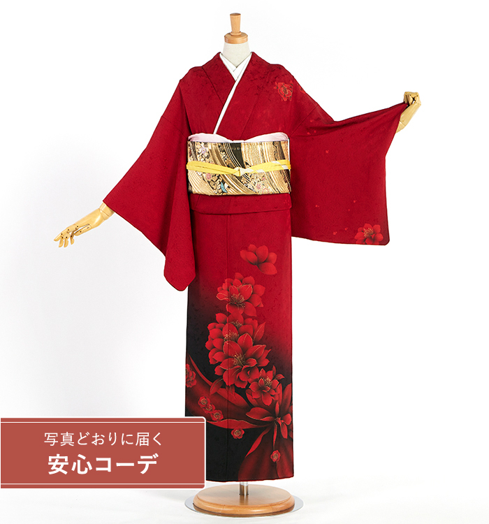 【写真どおりに届く安心コーデ】訪問着レンタル　訪問着Sサイズ　洋花