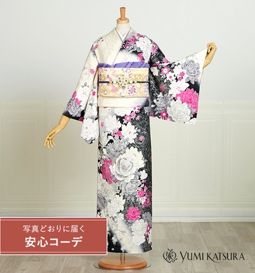 【写真どおりに届く安心コーデ】訪問着レンタル　訪問着Mサイズ　薔薇