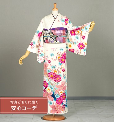 【写真どおりに届く安心コーデ】訪問着レンタル　訪問着Lサイズ　梅