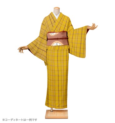 紬レンタル　紬Mサイズ　十日町八丈